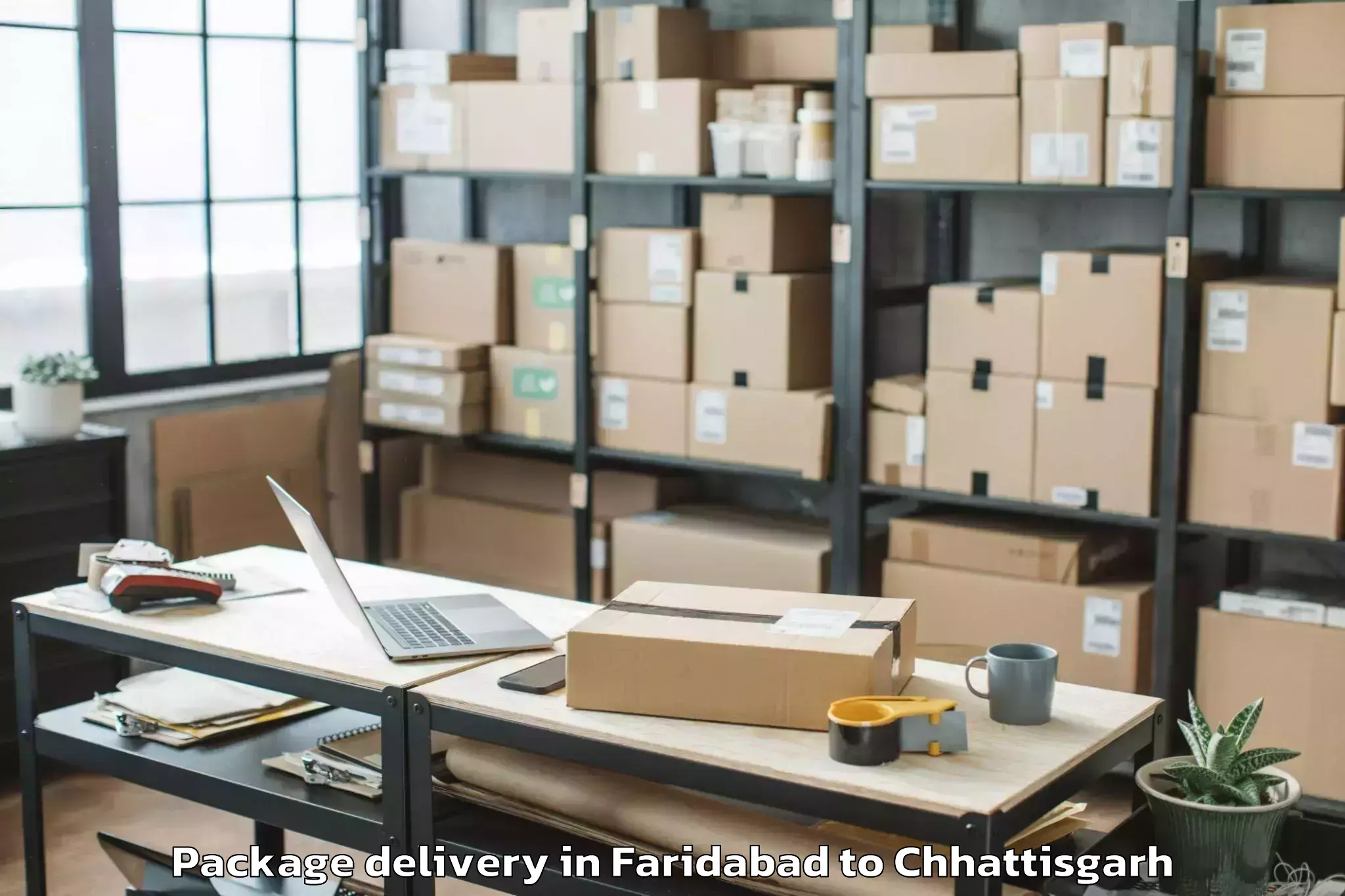 Faridabad to Patan Durg Package Delivery